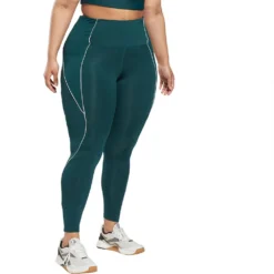 Reebok Workout Ready Ribbed High-Rise Big Leggings